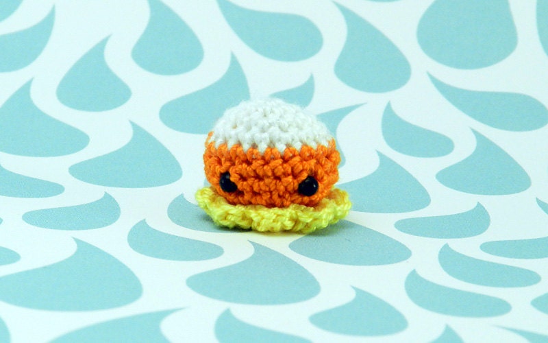 MiniPus (Candy Corn) - Miniature Octopus Amigurumi Doll Plush