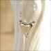 Silver Necklace With Small Hand Formed Modern Heart Pendant