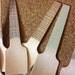 30 Mini Ice Cream Paddles in Navy, Brown & Aqua