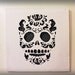 Day Of the Dead Sugar Skull Cut Paper Wall Art Black Glitter