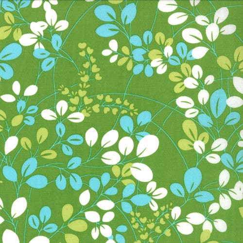 Sprigs in Lime Green - 1 yard