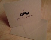 CARD: I Mustache You A Question - Blank Greeting