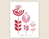 Allah's Flowers Islamic Art Print