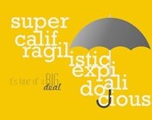 CUSTOM Movie Quote Print "Mary Poppins" 8x10 Digital