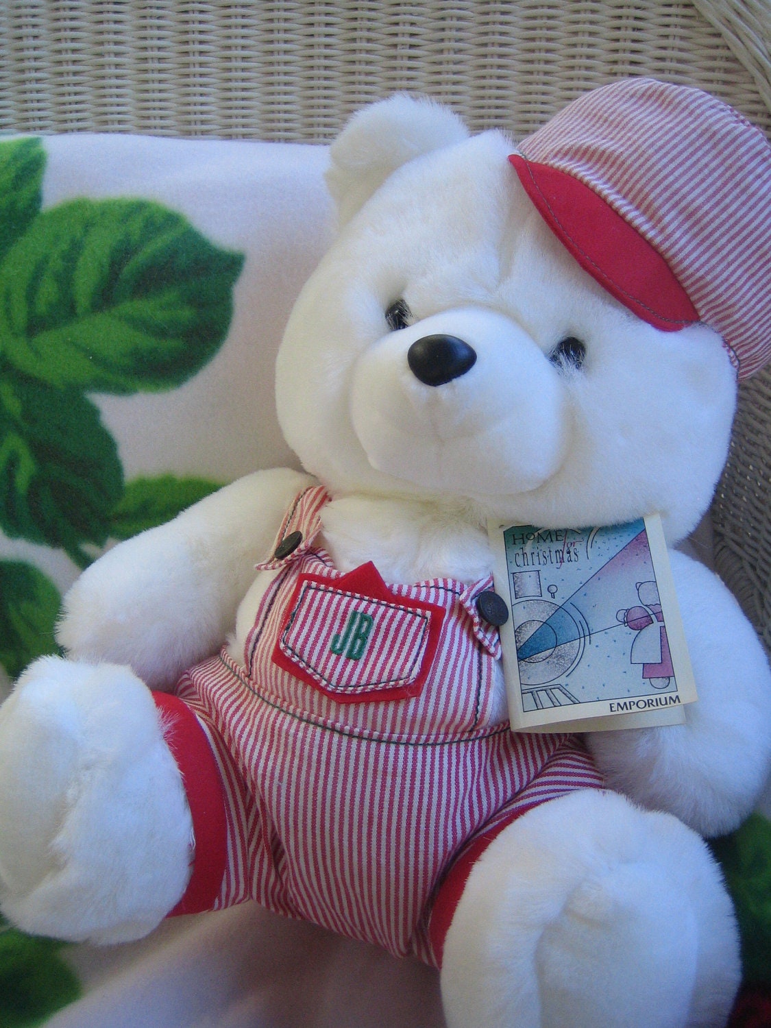 Jingle Bear AKA a Teddy Bear goes to work for the Railroad