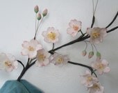 cherry blossoms cake topper wedding edible gumpaste sugar pink keepsake spring