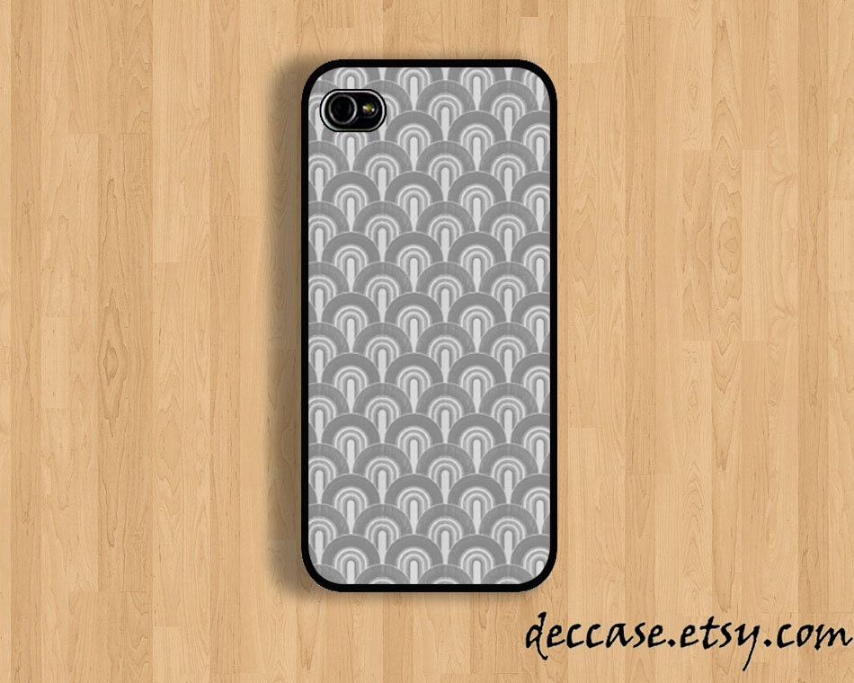 IPHONE 5 CASE - half circle pattern - iPhone 4 case,iPhone 4S case,iPhone caseHard Plastic Case Rubber Case