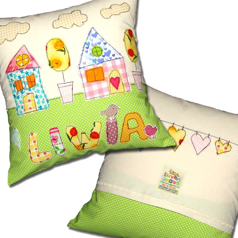 Kids Pillow Personalized Pillow Case Cushion Custom Name & Design