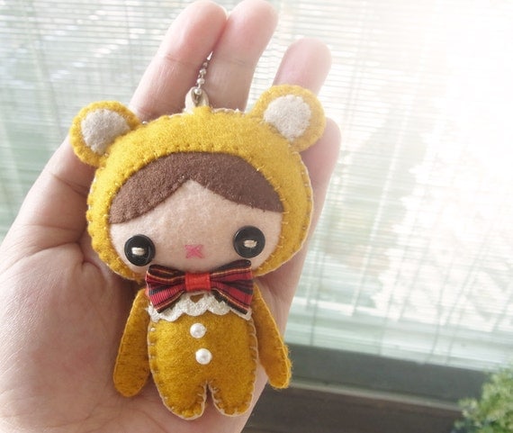 Felt Keychain -  Keychain -  cute keychain -  Kawaii keychain - READY TO SHIP