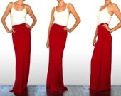 Red Maxi Skirt