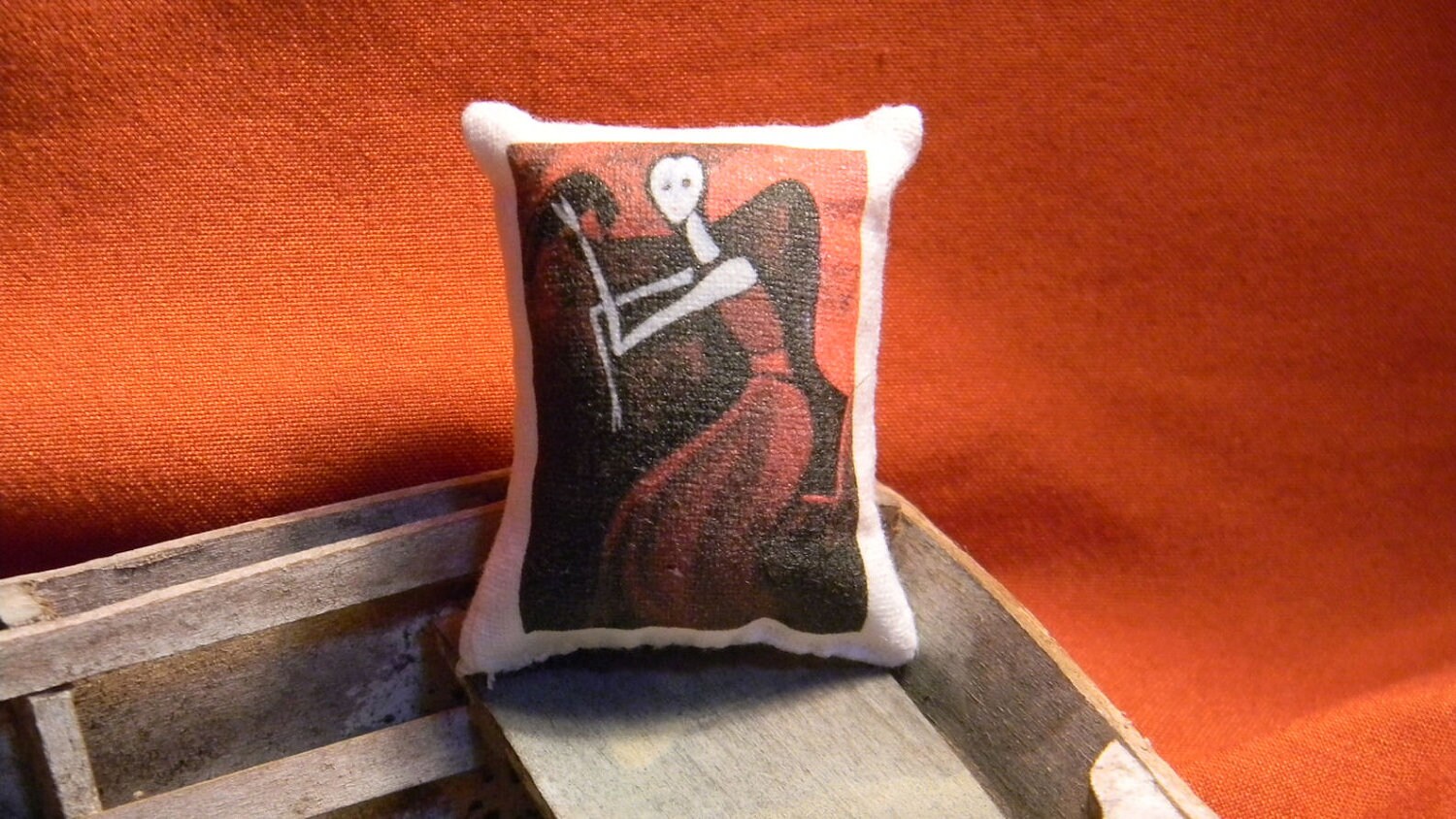 crow pillow