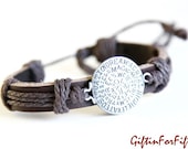 Elevated - Genuine Dark Brown Leather Bracelet Bangle Vintage Style OOAK Gifts For Under Fifteen Dollars by Giftin For Fifteen