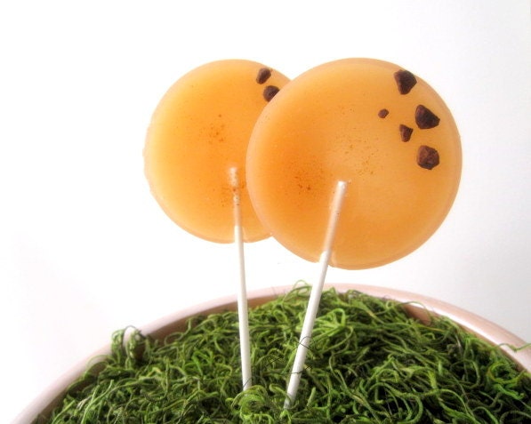 Chocolate Chai Gourmet Lollipops - Set of 7 - LARGE 2.5 Inch Lollipops - Suckers