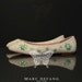 The Little Ivory Flats, Peridot (Green) Floral Motif