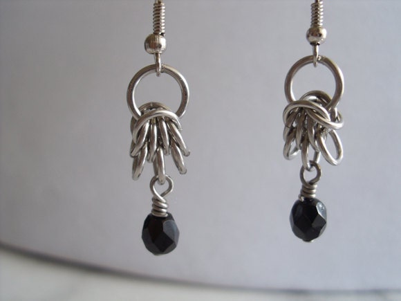 Chainmail Drop earrings