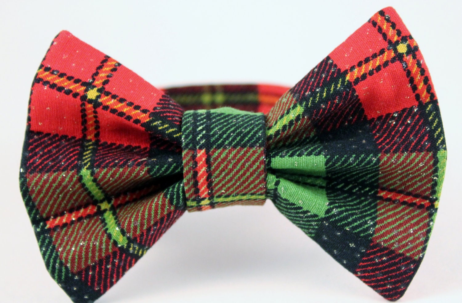 XSMALL Red and Green Plaid Holiday Dog Harness