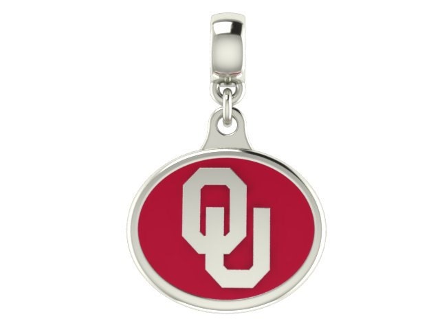 Oklahoma Sooners Silver Jewelry and Charms Fit All Beaded Charm Style Bracelets