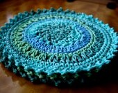 Crochet Dishcloths- Seaside Stripes