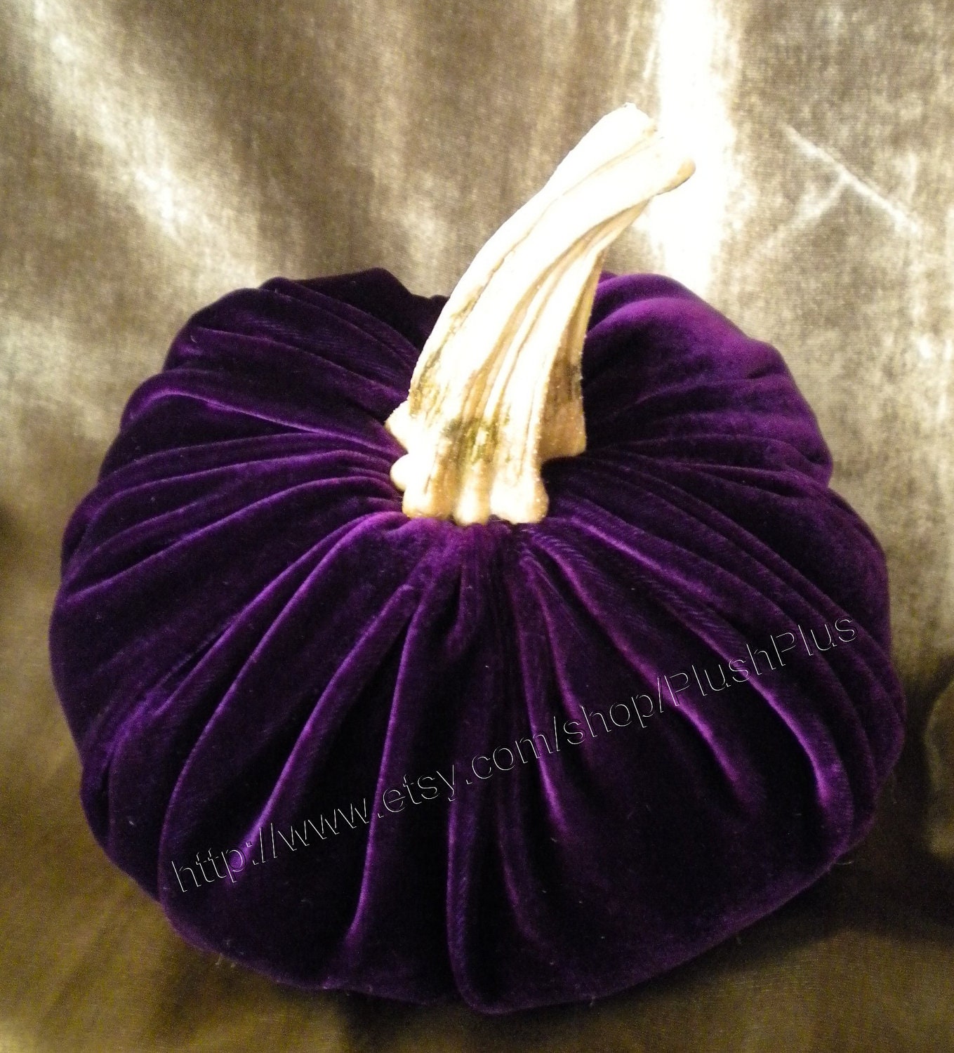 Velvet PUMPKIN - Real Stem - Single - Deep Royal Purple