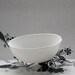 Metal foliage nest with an English fine bone china bowl