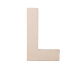 8 Inch Paper Mache Letter L - Craft and Party Supplies Il_170x135