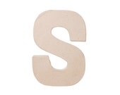 8 Inch Paper Mache Letter S - Craft and Party Supplies Il_170x135