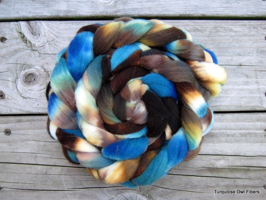 DRIFTWOOD - 4oz. Kettle dyed Merino Roving