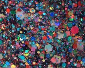 Rainbows All Around - Rainbow Holographic Glitter Nail Polish - Full Size