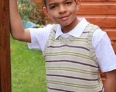 Boy's Striped Tank Top  to fit age 6-8
