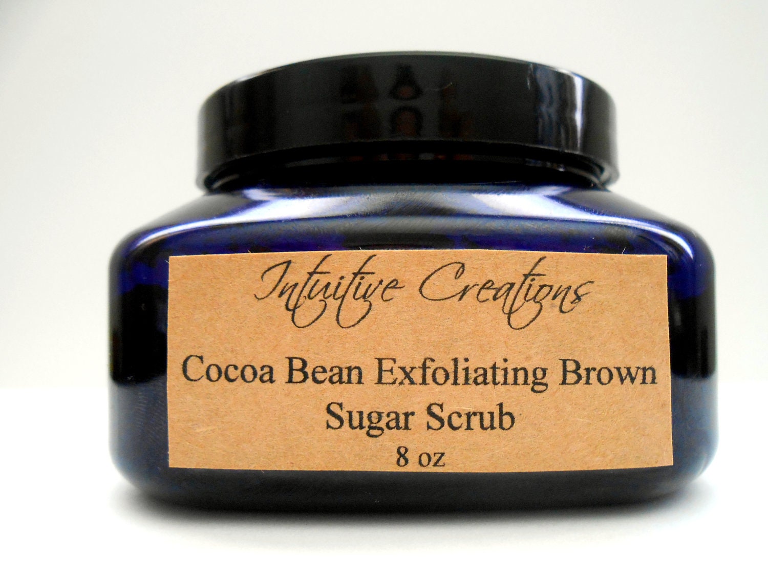 Organic Natural Cocoa Bean Exfoliating Brown Sugar Scrub 8 oz