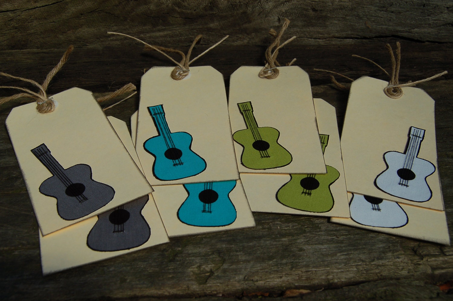 Buy gift tags and invitations - Guitar Gift Tags/Party Invitations