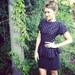 vintage 1980's Peplum dress/1980s dress/polka dot dress/80s peplum/silver and black dress