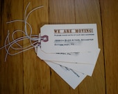Shipping Tag Moving Announcements (set of 25)