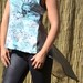 Crowned skull hi-lo upcycled tank