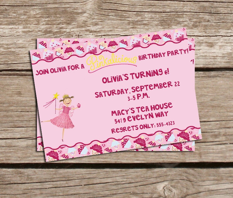 Pinkalicious Printable Invitation - Pinkalicious Birthday Party - Pinkalicious Party