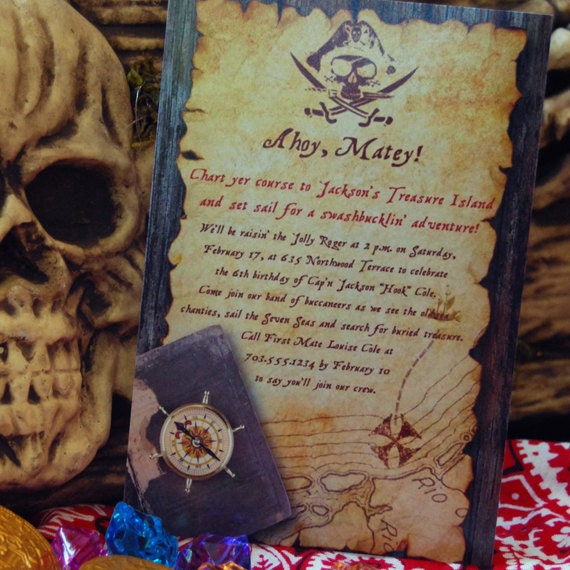 Pirate Party Invitation: Custom, Personalized, Printable DIY Il_570xn