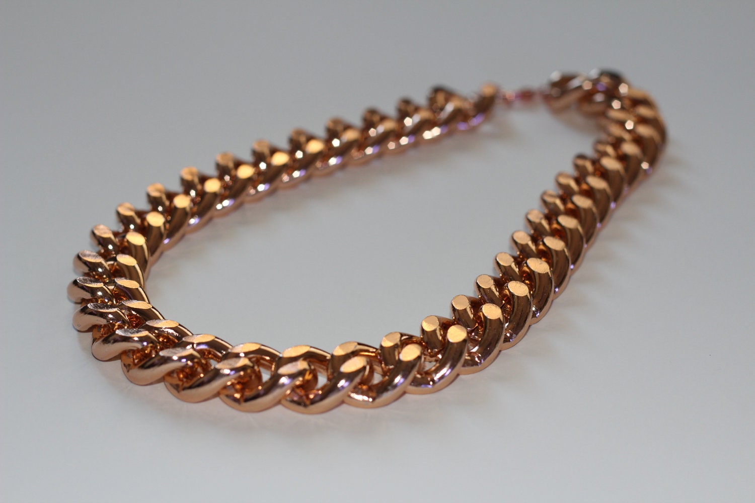 SALE Rose Gold Chunky Chain Necklace