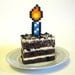 8-Bit Candle Cake Topper