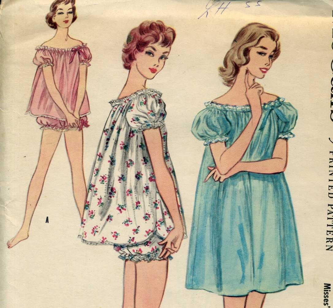 Vintage PJ's & Bloomers Baby Doll Pajamas by TheSewcietyPage