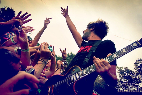 Jack Barakat of All Time Low Live at Warped Tour 12"x18" Print - sortalikeadream