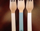 24 Wooden Forks or Spoons- Monsters University Il_170x135