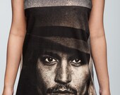Johnny Depp Shirt Celebrity Sexy Movie Shirt Women Tank Top Black Shirt Tunic Top Vest Sleeveless Women T-Shirt Size S M