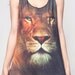 Lion Top Leo Aslan Narnia Animal Movie Shirts Women Tank Shirts Black Shirt Tunic Top Vest Sleeveless Women T-Shirt Size S M