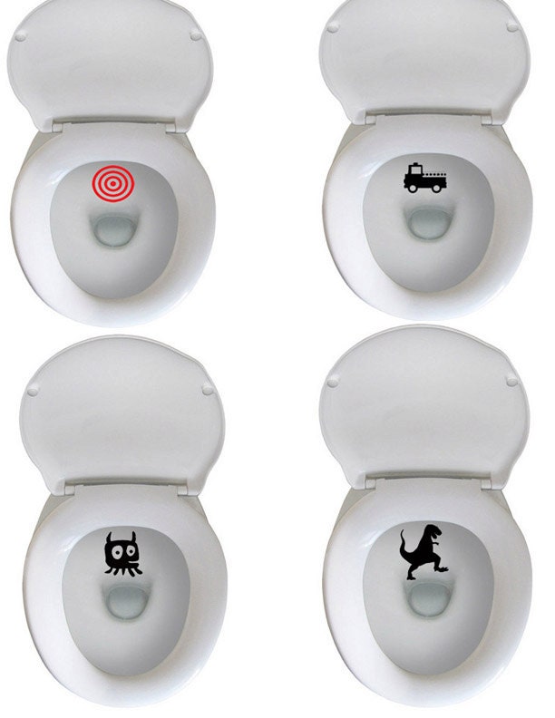 Potty Training Target Aim Decals Fun Potty by GiomadiInc on Etsy