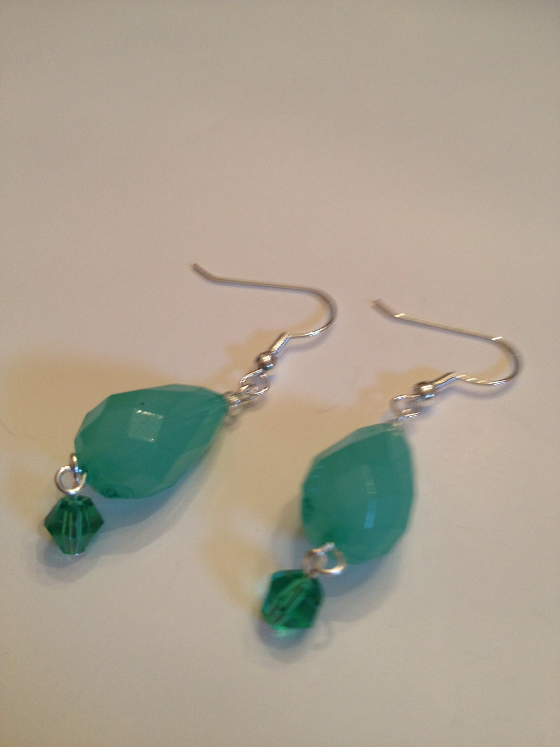 Mint Green Seafoam Earrings