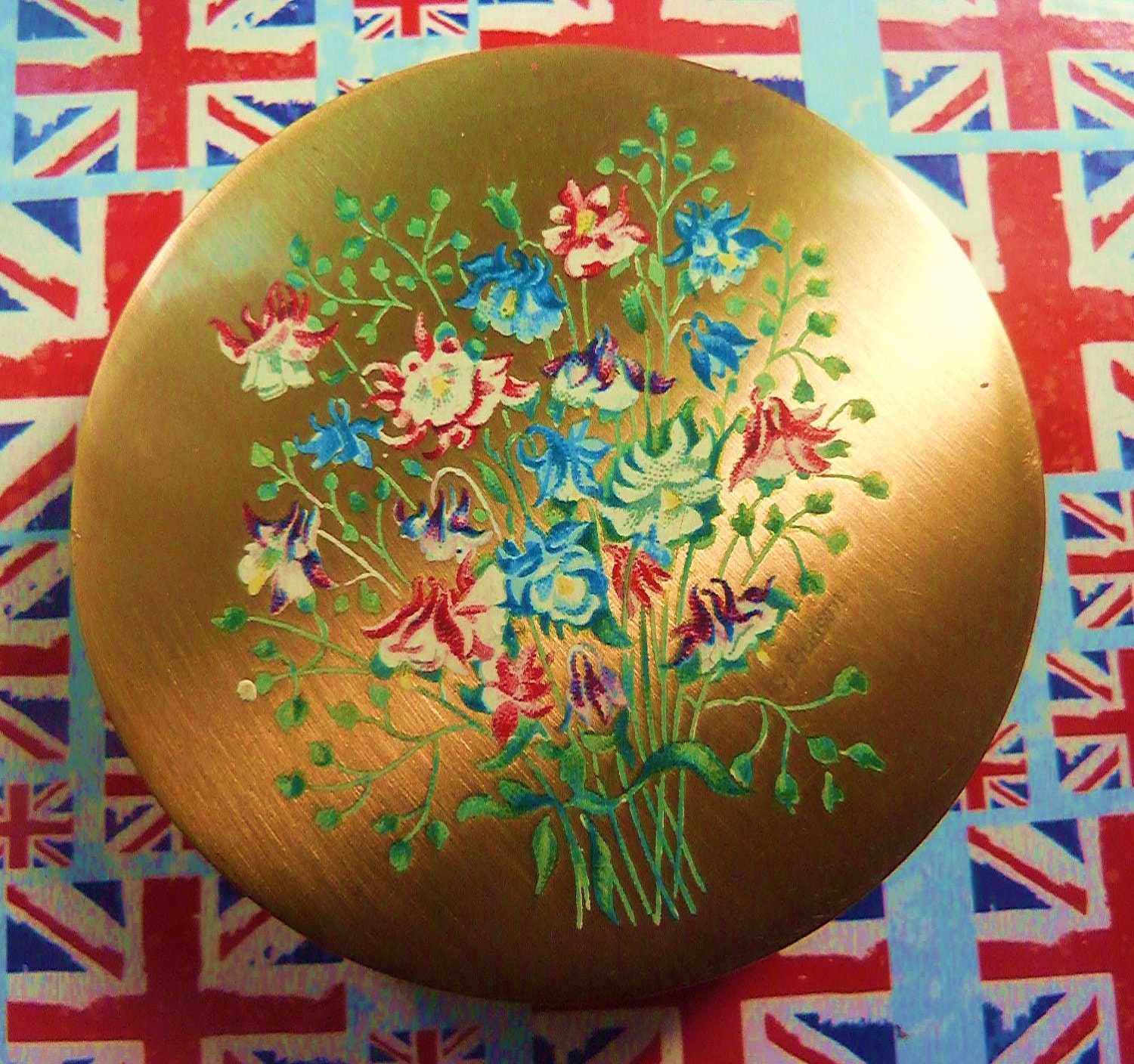 vintage compact Stratton " Scone " compact mirror powder compact