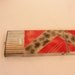 ANTIQUE Red Snakeskin Art Deco Enameled Cigarette holder mirror Compact Makeup Powder puff pancake dressing table