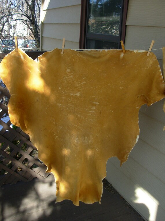 Brain tan buckskin deer hide by NorthernWoodsCrafts on Etsy