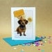 Birthday Card // Dachshund in Bow Tie // Funny