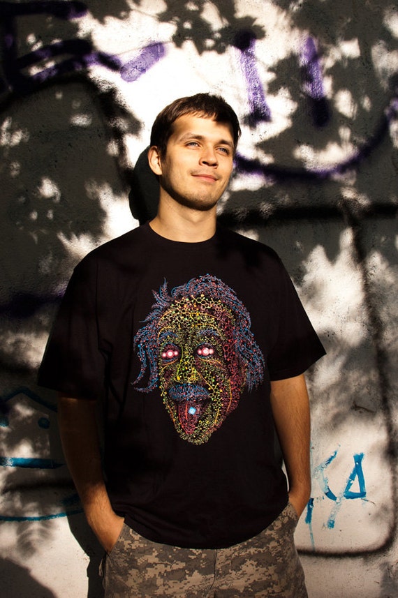 Acid Scientist tongue out psychedelic t-shirt